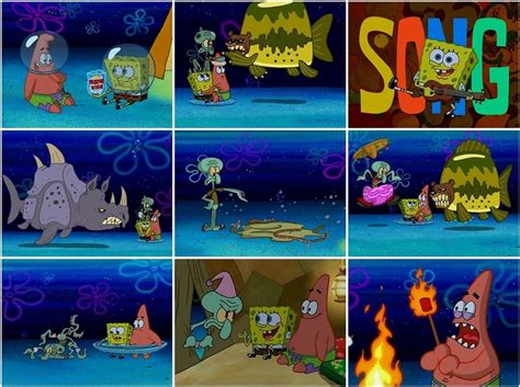 SpongeBob: 'The Camping Episode' Scenes in Order Quiz - By Moai