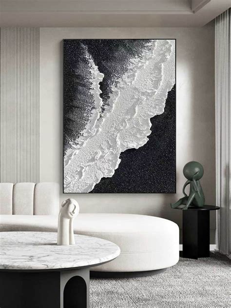 Black Textured Wall Art Black and White Abstract Art Black and - Etsy ...