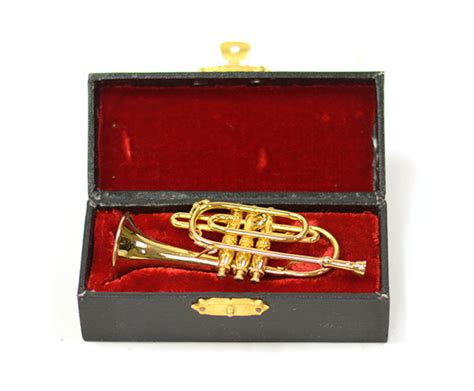 Brass Mini Instrument. Cornet 9cm - MUZIC MAN AUSTRALIA - TAX INVOICE