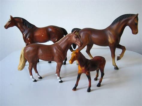 Four Plastic Horses Instant Vintage Collection by YouAreElectric