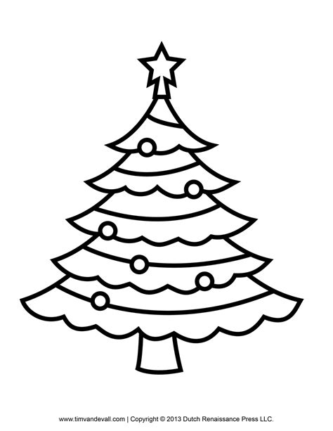 Christmas tree black and white christmas tree outline on black clipart ...