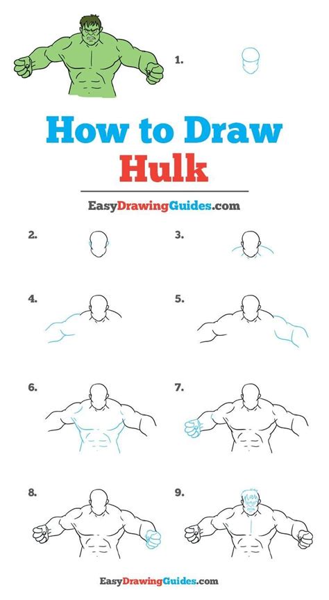 How To Draw Hulk Step By Step