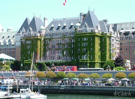 Empress Hotel Overlooks Victoria Harbour