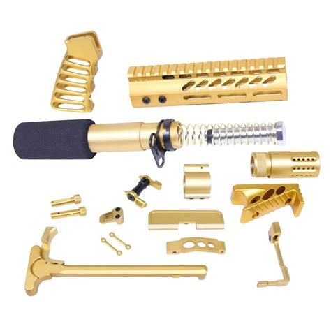 Guntec USA AR-15 Ultimate Pistol Kit (Anodized Gold) - Tactical Transition