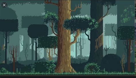 Pixel Art Forest | Paesaggi, Sfondi, Idee