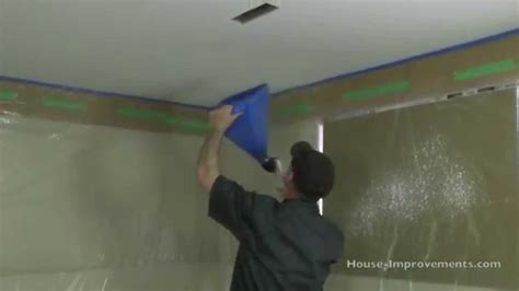 How To Apply (Spray) Ceiling Texture - Patabook Home Improvements