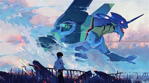 HD wallpaper: Neon Genesis Evangelion, Ikari Shinji, EVA Unit 01 ...