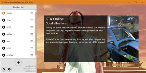 GTA V Modding Launcher - GTA5-Mods.com