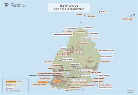 Carte île Maurice - Arts et Voyages