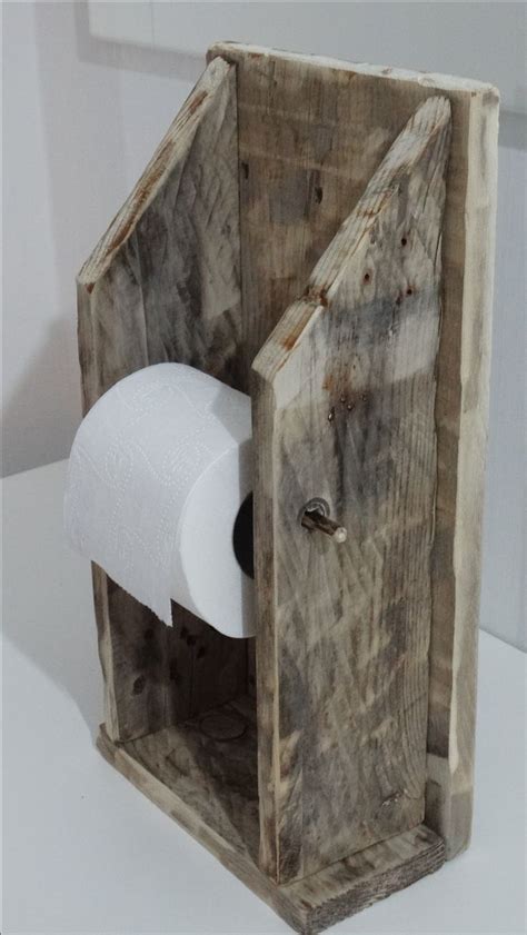 Pallet furniture, toilet paper holder, rustic toilet paper holder ...