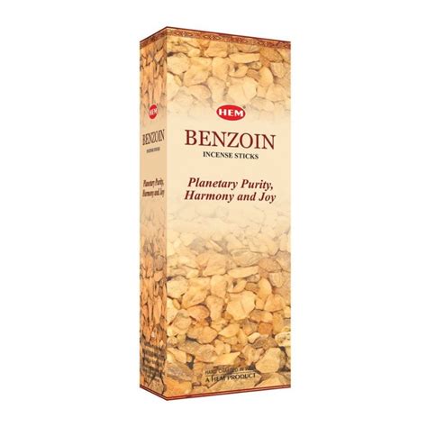 Buy HEM Benzoin Incense Sticks Online - The Hippie House