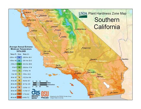 State Maps Of Usda Plant Hardiness Zones - Usda Map California ...