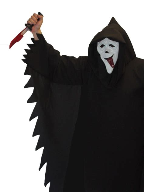 Scream Scary Movie Costume Outfit and Mask Halloween Fancy Dress