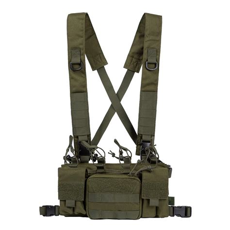 OneTigris Tactical Chest Rig with 5.56/7.62 Rifle Mag Pouches Pistol ...