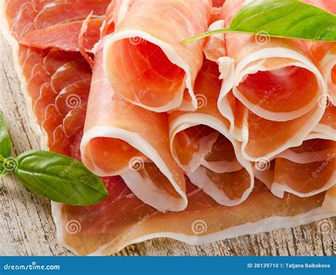 Slices of cured ham stock photo. Image of lunch, pink - 38139710