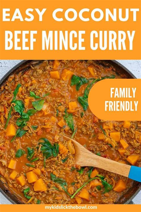 Mince Curry - Beef & Coconut - A Family Friendly Dinner