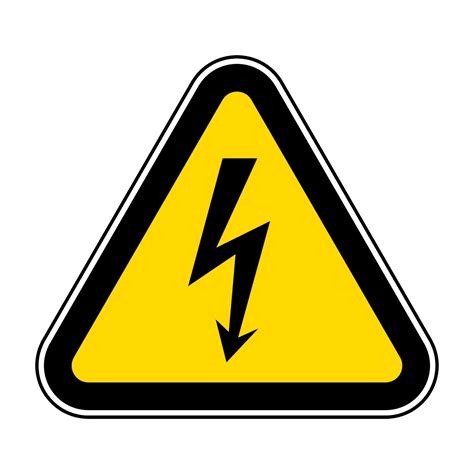 Danger High Voltage Symbol Sign Isolate On White Background,Vector ...