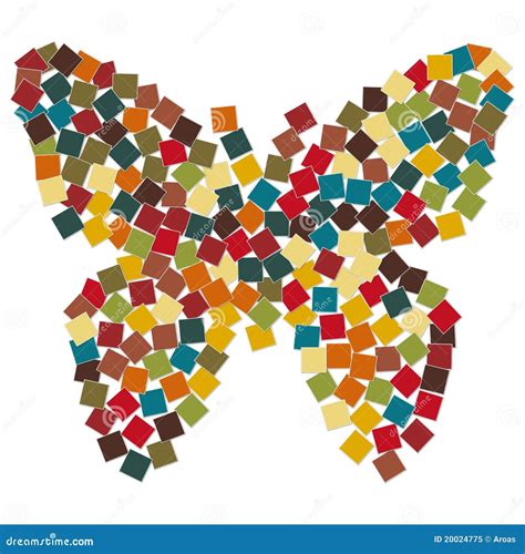 Abstract Mosaic Butterfly Illustration Royalty Free Stock Photo - Image ...