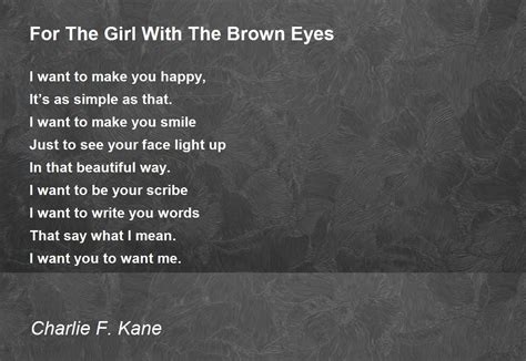 For The Girl With The Brown Eyes - For The Girl With The Brown Eyes ...