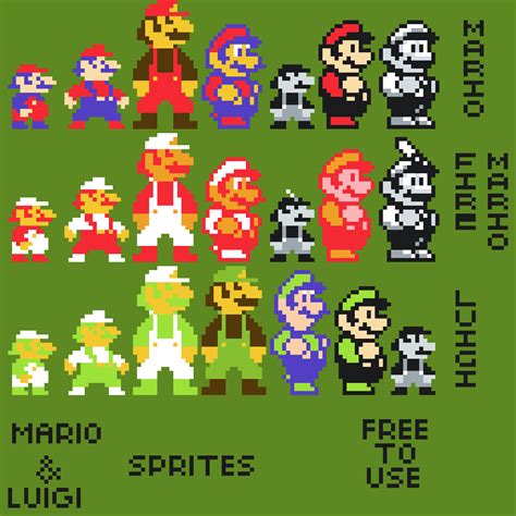 A Ton of 8-Bit Mario Sprites (Some are Fanmade) : r/PixelArt