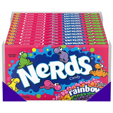 Buy Nerds Candy, Rainbow, 5 Ounce Movie Theater Candy Box (Pack of 12 ...