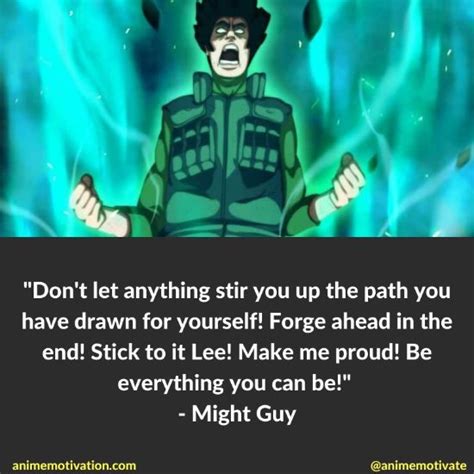 16+ Might Guy Quotes For Fans Of The Naruto Series!