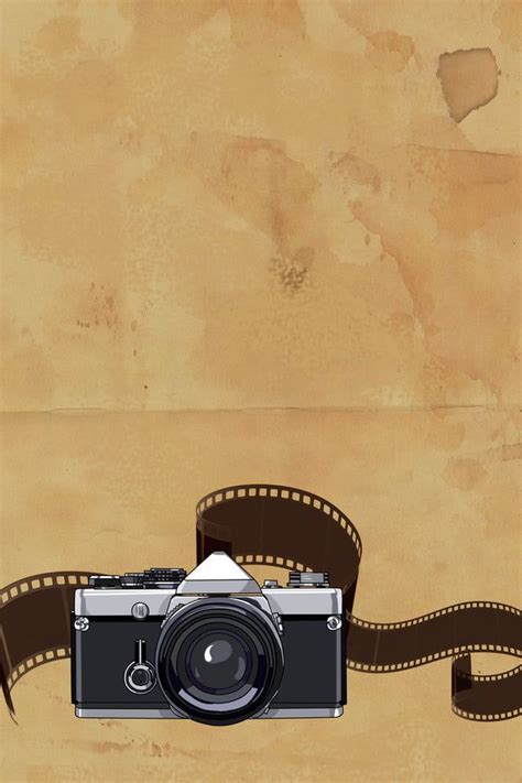 Antique Nostalgic Camera Poster Psd Layered Background Wallpaper Image ...