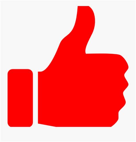 Red Thumbs Up Clipart , Free Transparent Clipart - ClipartKey