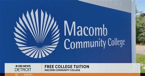 Macomb Community College offers free tuition to students - CBS Detroit