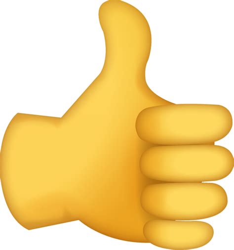 Thumbs Up Emoji [Free Download IOS Emojis] | Ios emoji, Thumbs up sign ...