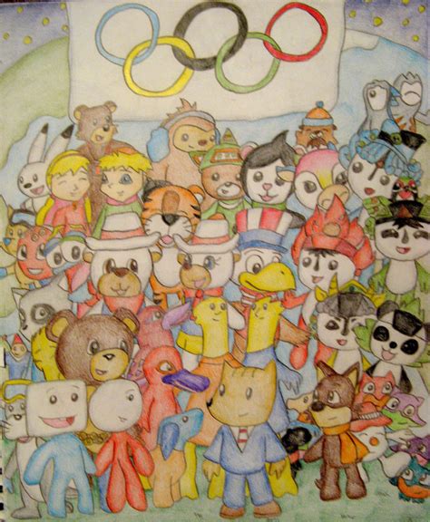 Olympic Mascots together by still-a-fan on DeviantArt