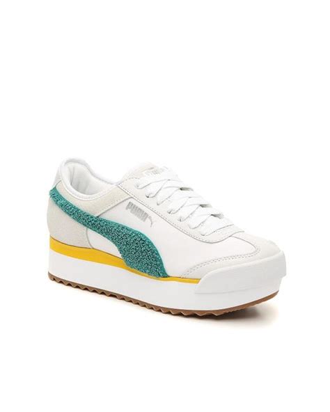 PUMA Roma Amor Platform Sneaker in White | Lyst