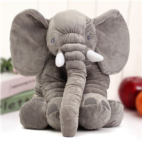 23.5″ 60cm Cute Jumbo Elephant Plush Doll Stuffed Animal Soft Kids Toy ...