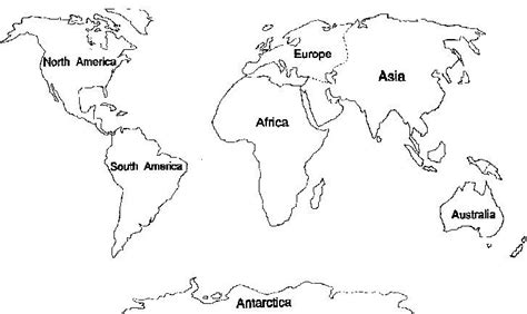 7 Continents Coloring Pages | World map coloring page, World map ...