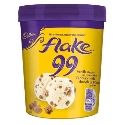 Cadbury Flake Ice Cream Tub 480ml - Co-op