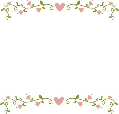 Floral Photos Border Wedding Free Download Image Transparent HQ PNG ...