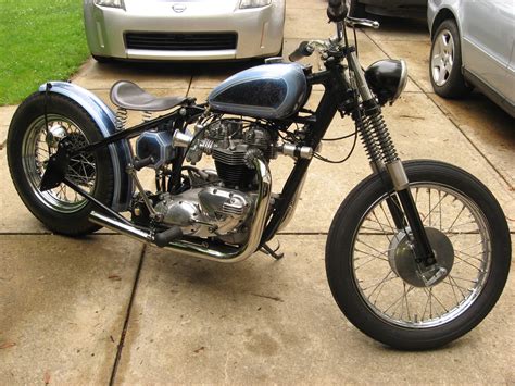 Lowbrow Customs Blog-O-Rama: Todd's Blue Bomber Triumph