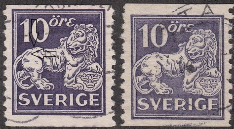 Sweden: postage stamp varieties and types – World Stamps Project