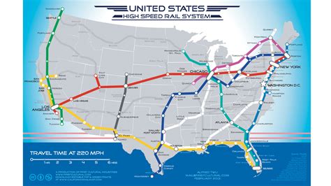 United States High Speed Rail System Map