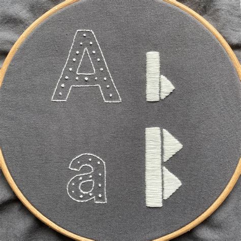 How To Embroider Letters: Stem & Satin Stitch - Makenstitch