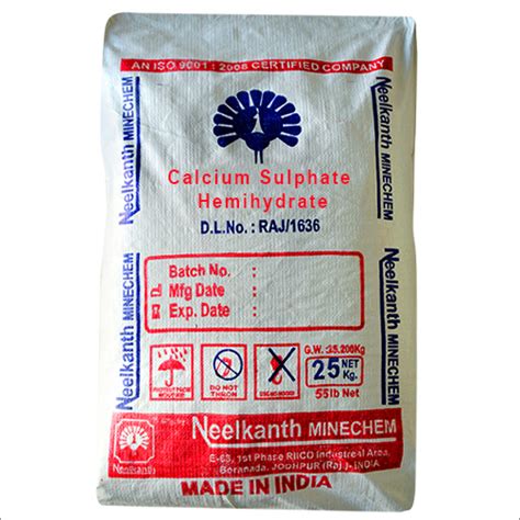 Calcium Sulphate Hemihydrate Application: Pharmaceutical at Best Price ...