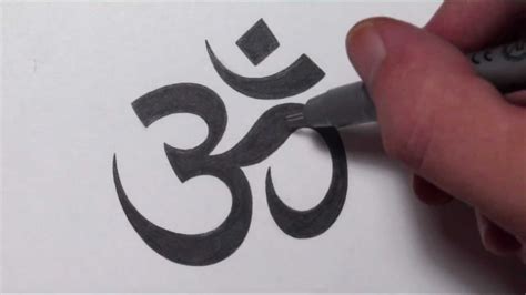 How To Draw an Om Symbol - YouTube