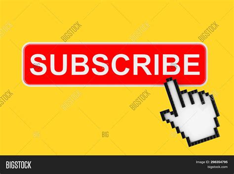 Subscribe Button Pixel Image & Photo (Free Trial) | Bigstock