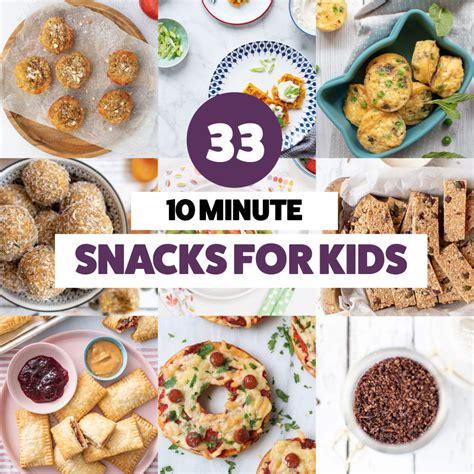 33 10 Minute Healthy Snack Recipes for Kids - Easy Snacks for BLW ...