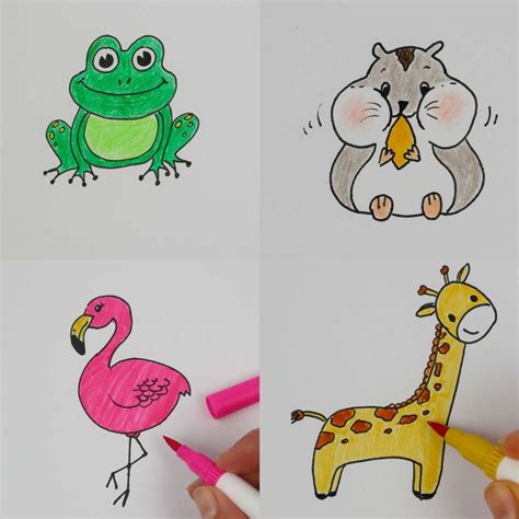 Animals Drawings For Kids