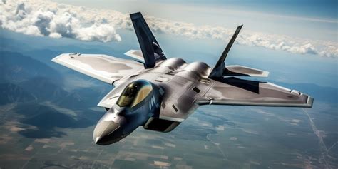 Premium AI Image | Precision Maneuvers F22 Raptor's Skies Domination