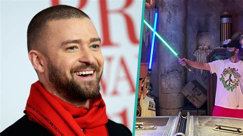 Justin Timberlake & Son Silas Have Lightsaber Duel In Rare Family Video ...