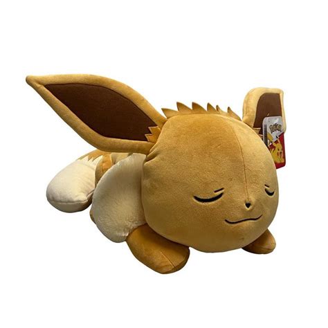 Jazwares Pokemon Eevee Sleeping 18-in Plush