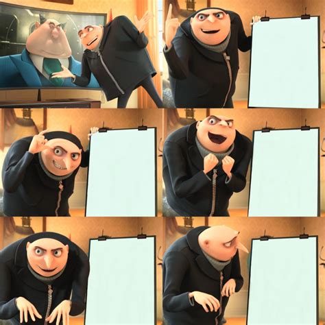 Gru Meme Template