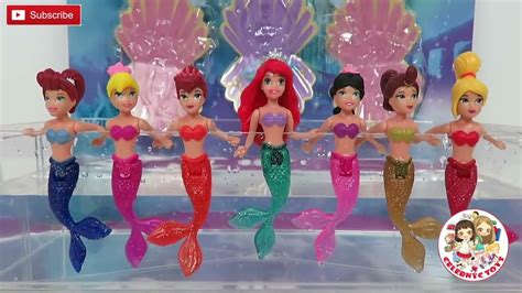 Disney Princess Ariel And Sisters Dolls Mermaid Dolls 7Pk ...